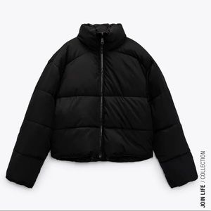ZARA WATER AND WIND PROTECTION CROPPED PUFFER JACKET. New w tags